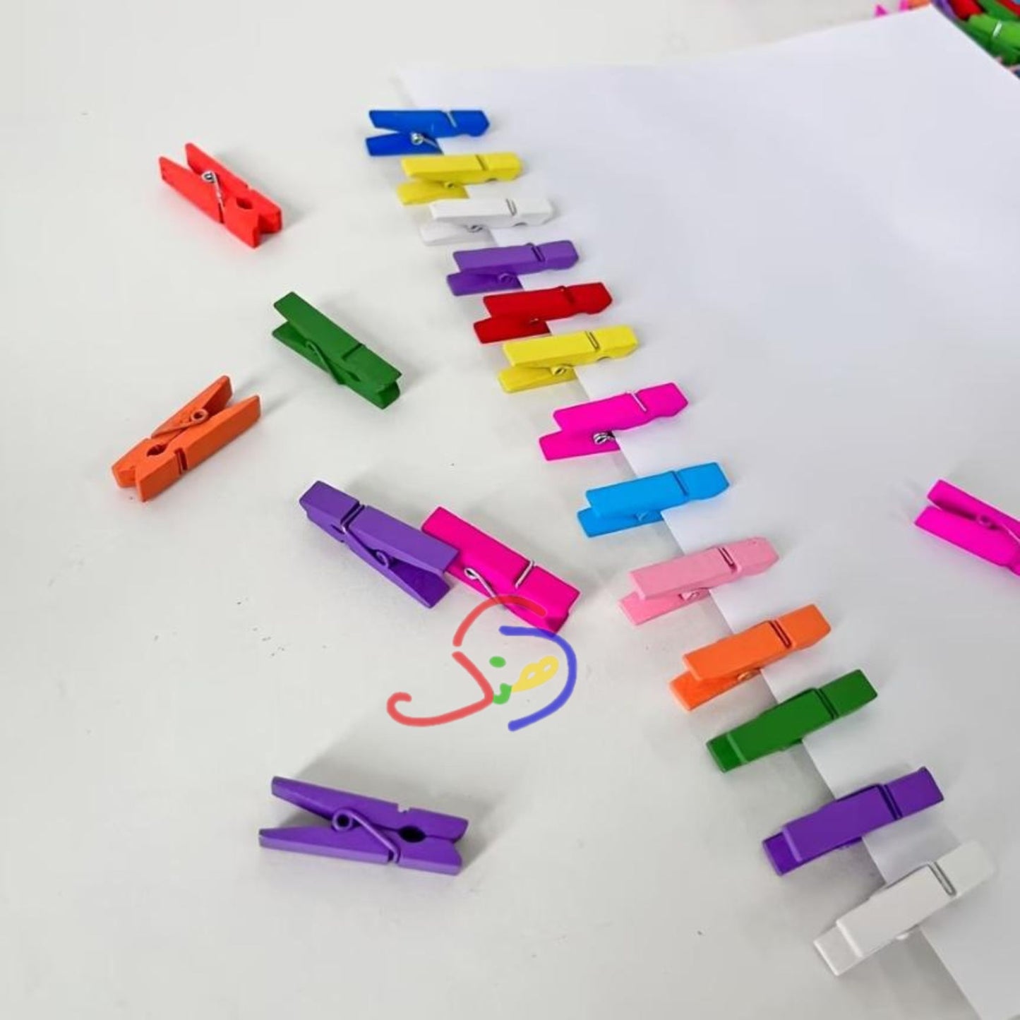Mini Colorful Wooden Pegs
