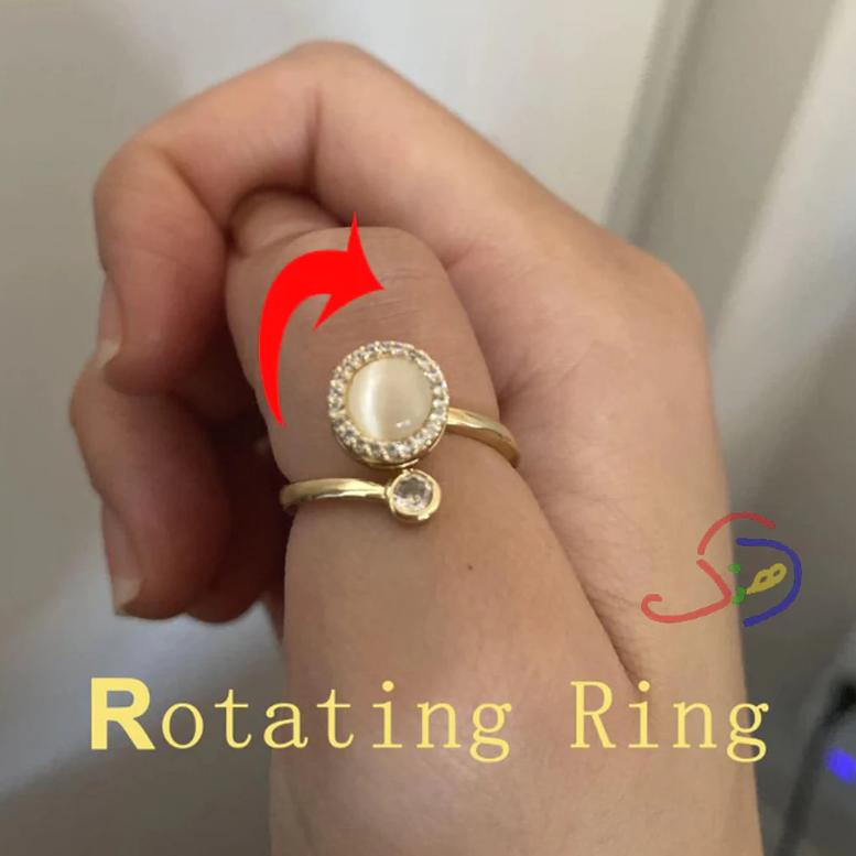 Rotatable Opal Ring