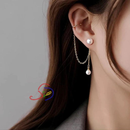 Pearl Chain Earcuff