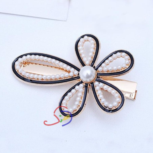 Pearly Hair Clip (Floral)