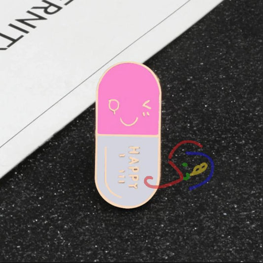 Happy Pill Brooch