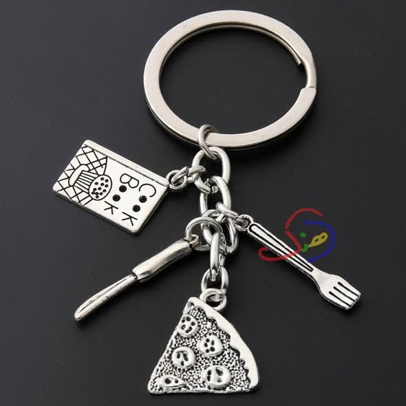 Pizza Keychain