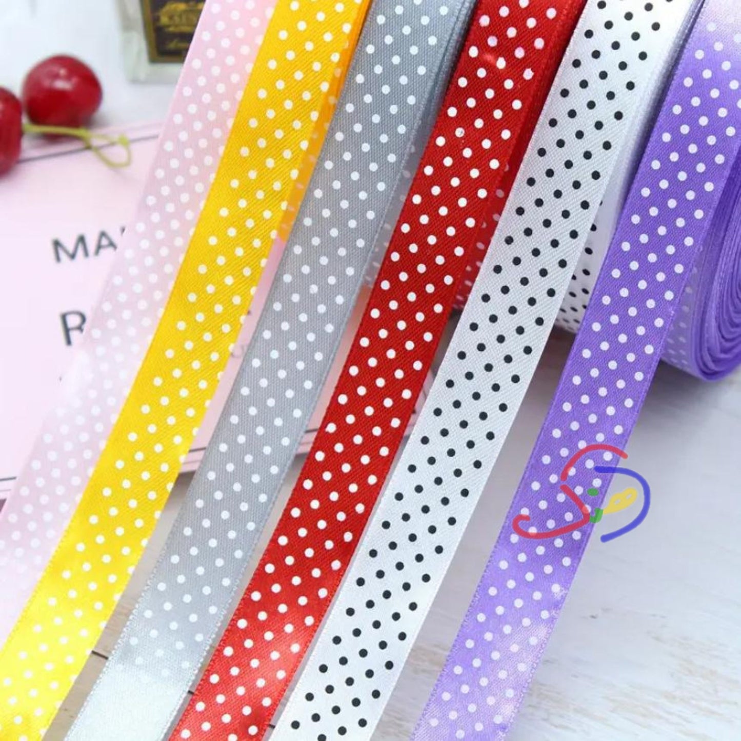 Polka Dots Ribbon (1 inch)
