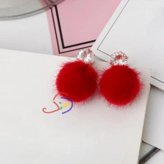 Pompom Earrings