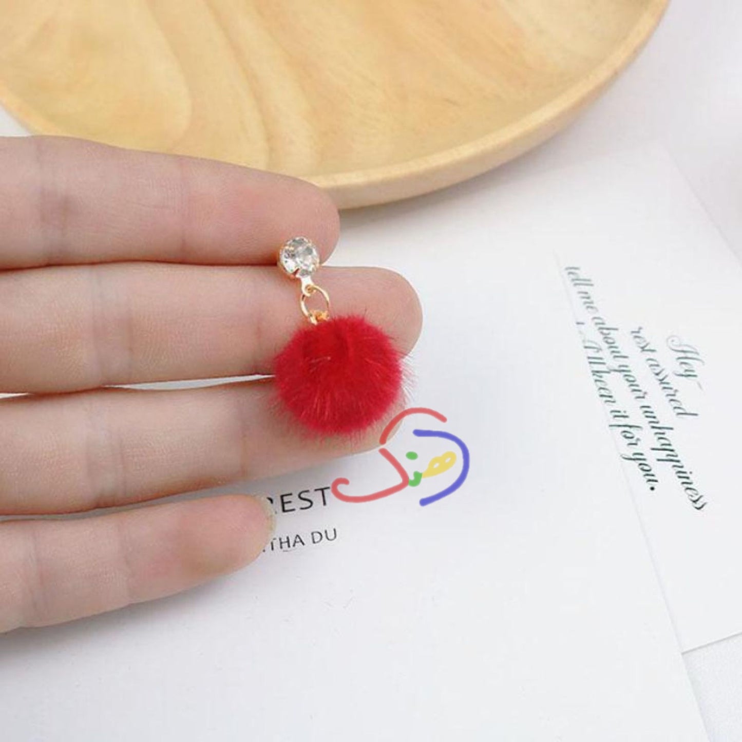 Pompom Earrings