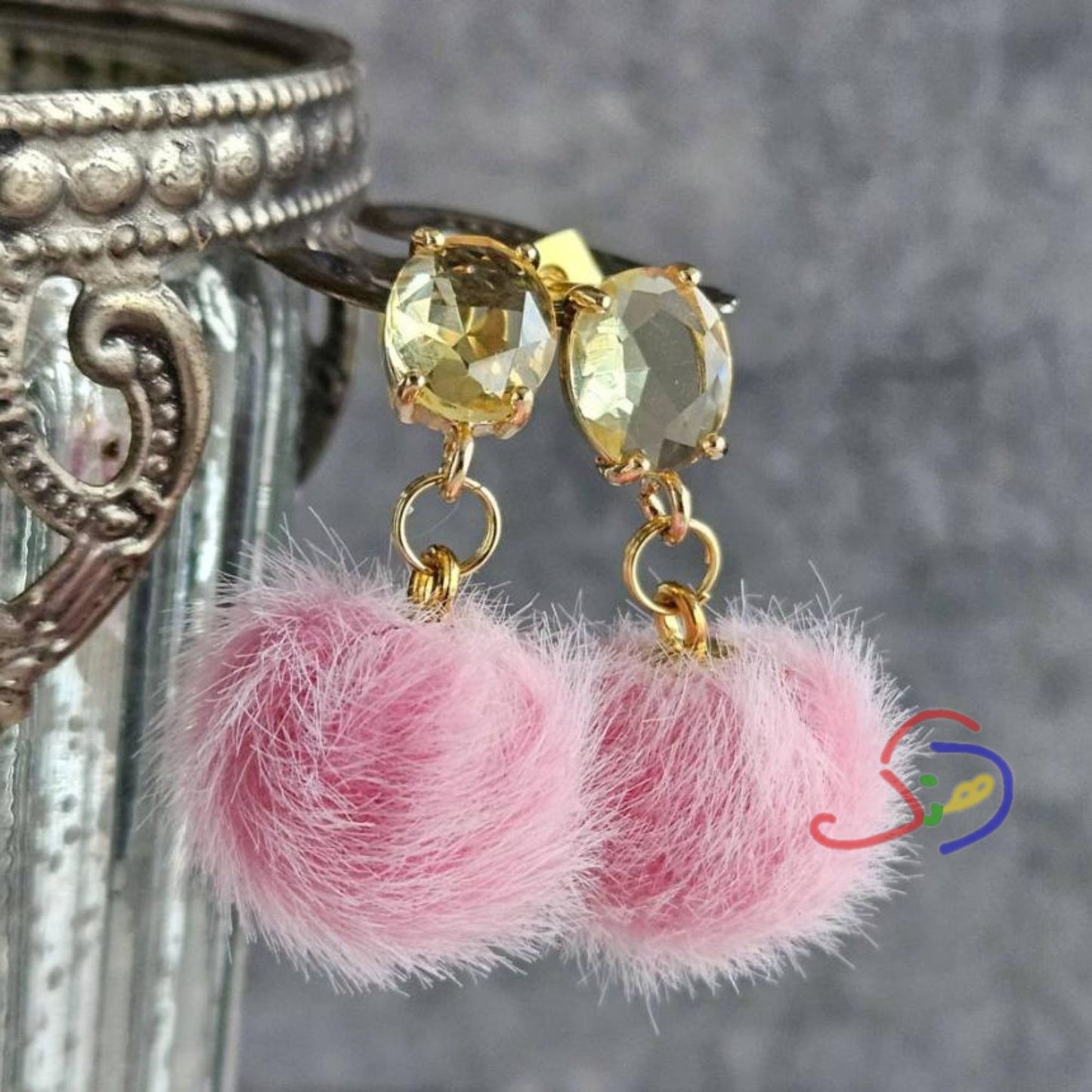 Pompom Earrings