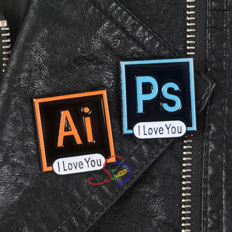 Digital Artist Brooch
