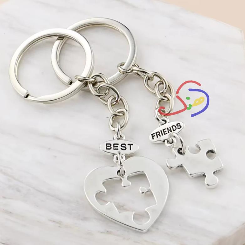 Best Friend Puzzle Keychain
