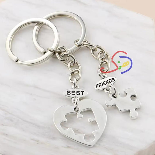 Best Friend Puzzle Keychain