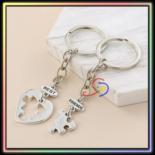 Best Friend Puzzle Keychain