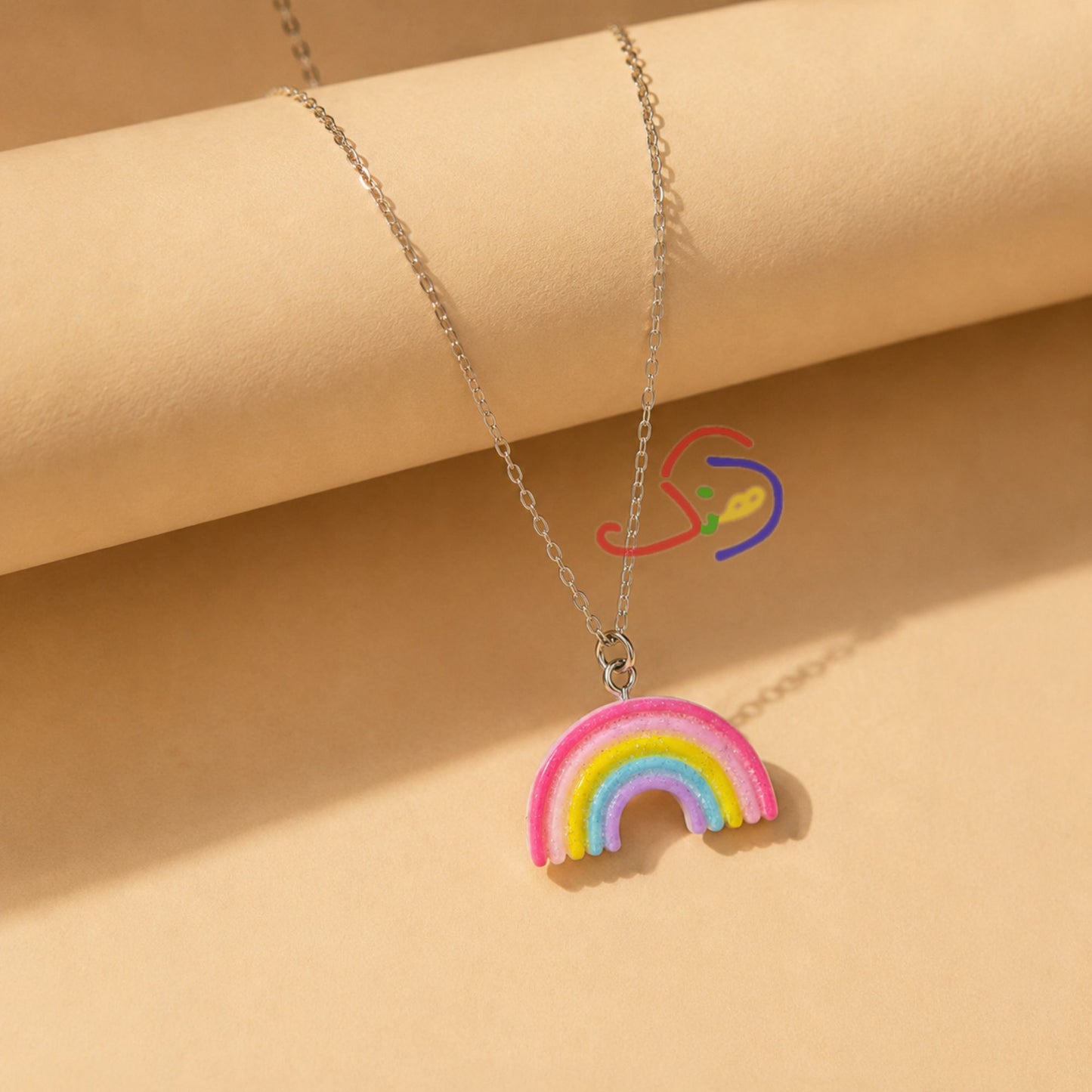 Rainbow Charm Necklace