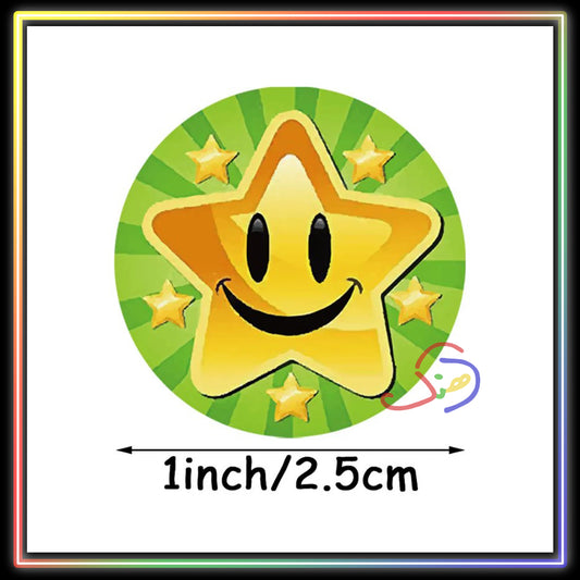 Happy Stars Reward Stickers