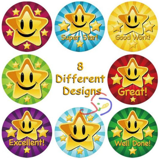 Happy Stars Reward Stickers