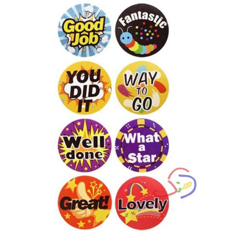 Well Done Reward Stickers