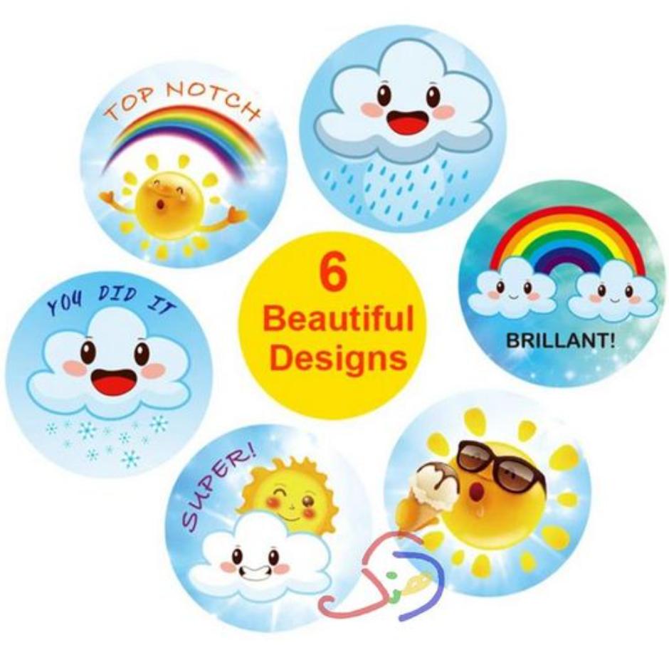 Cloud Reward Stickers