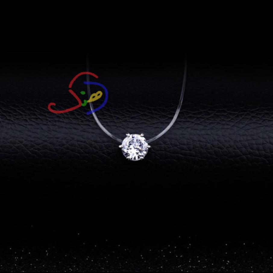 Rhinestone Necklace (Transparent)
