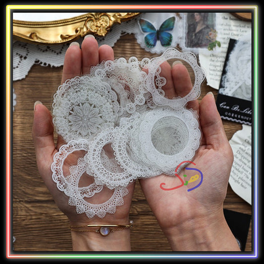 Round Lace Stickers