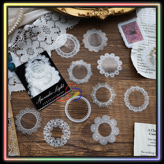 Round Lace Stickers