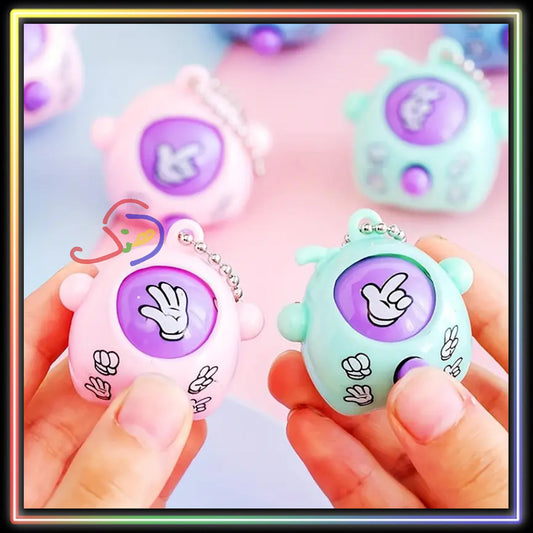 Rock, Paper, Scissors Toy + Keychain