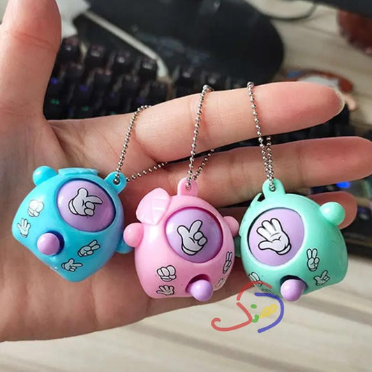 Rock, Paper, Scissors Toy + Keychain