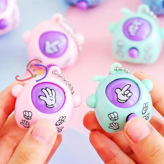 Rock, Paper, Scissors Toy + Keychain