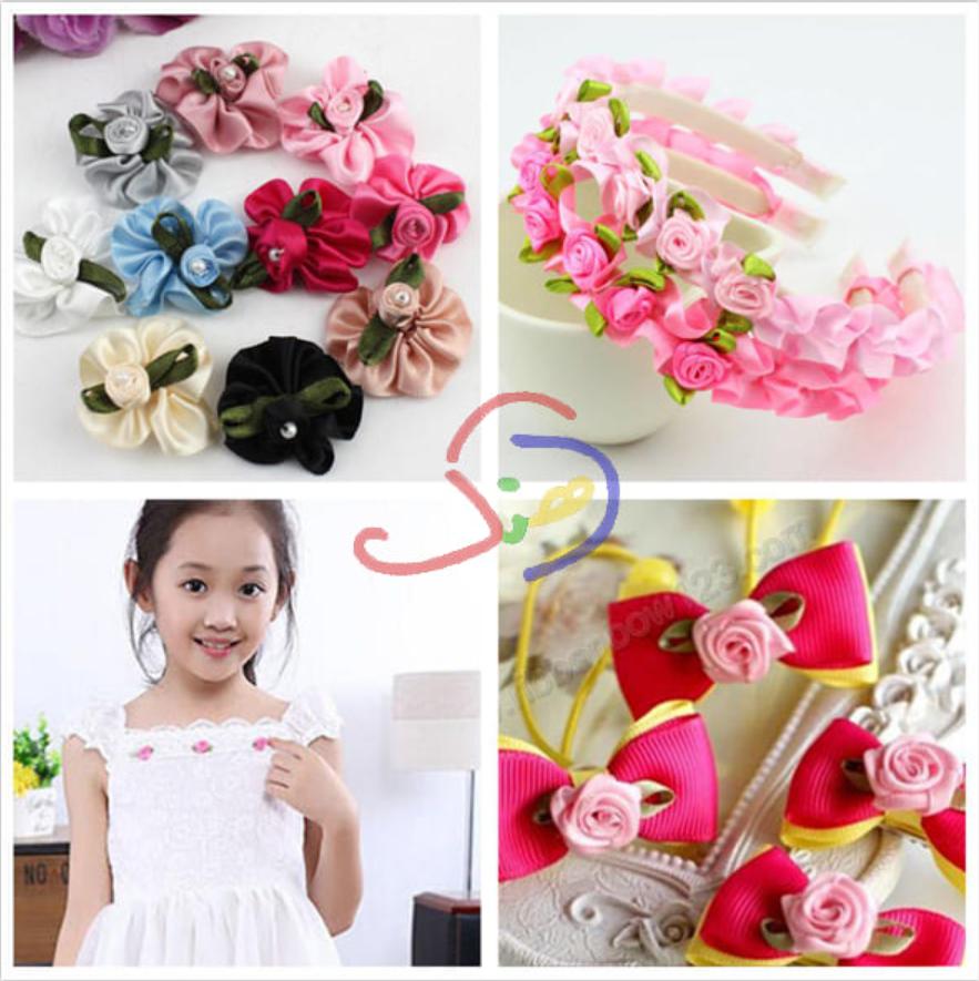 Tiny Ribbon Roses