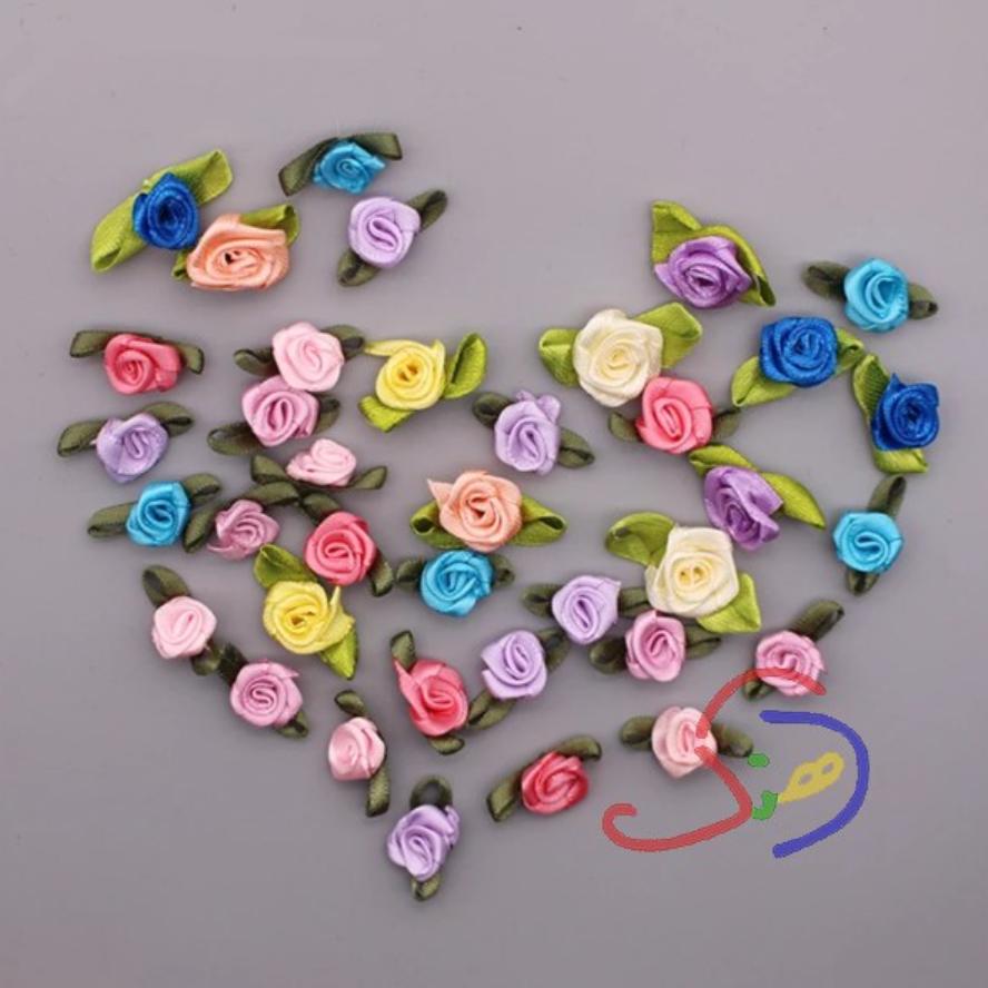 Tiny Ribbon Roses