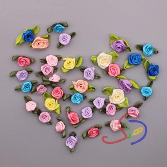 Tiny Ribbon Roses