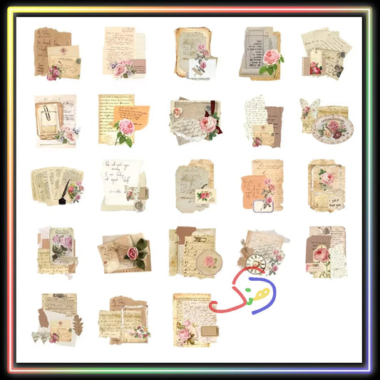 Rose Letters Stickers