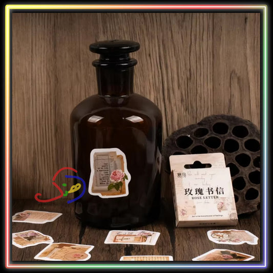 Rose Letters Stickers