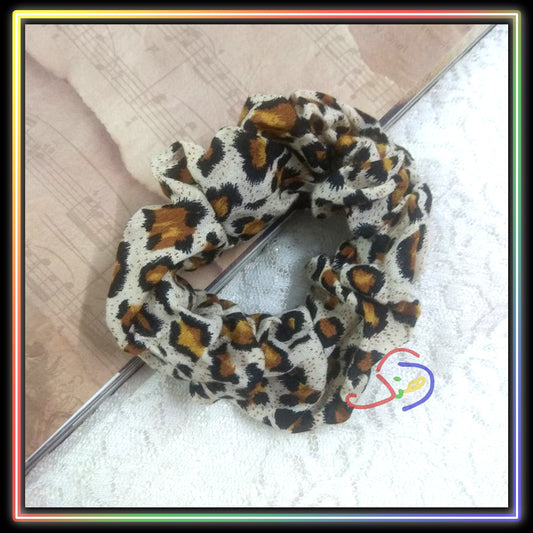 Cheetah Print Scrunchie