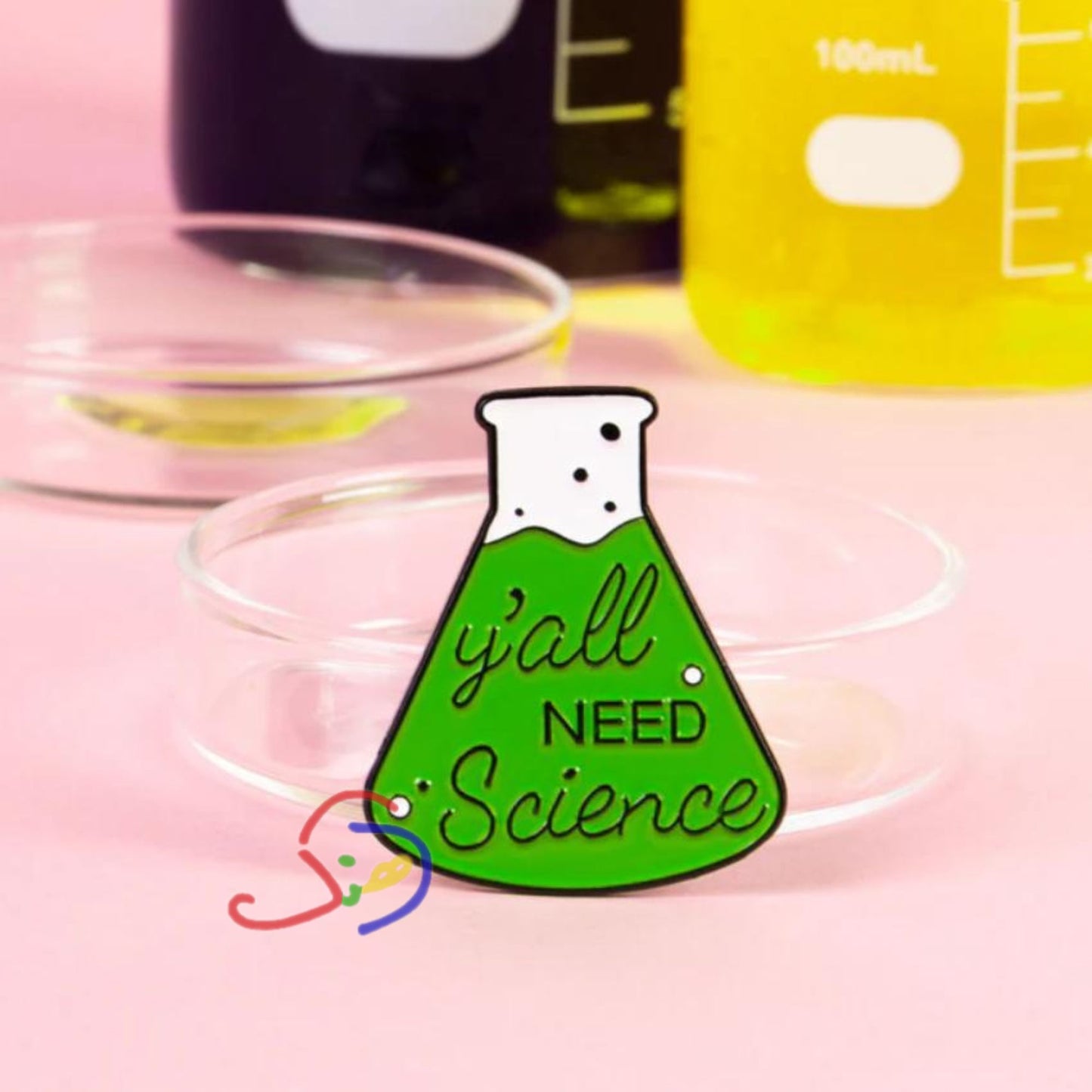 Science Brooch Pin