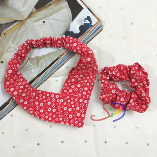 Tiny Floral Headband & Scrunchie