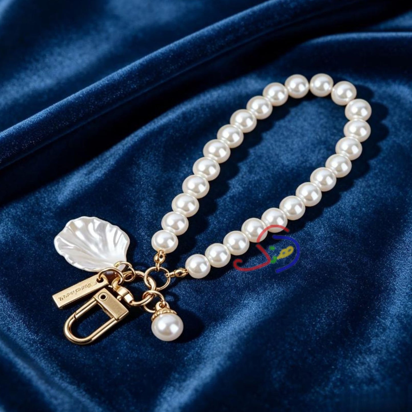 Shell Pearl Keychain