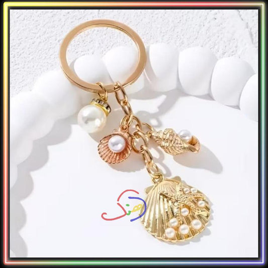 Pearly Shells Keychain