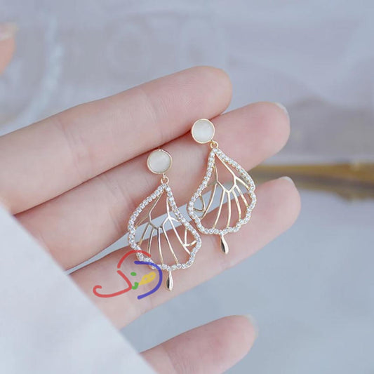 Crystal Shell Earrings