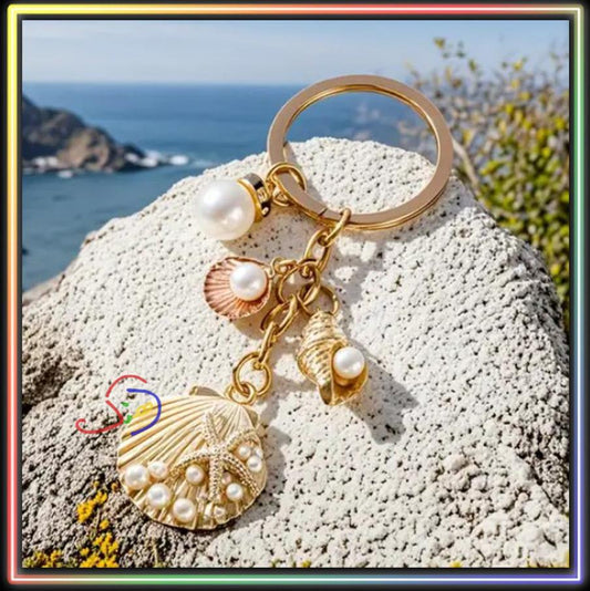 Pearly Shells Keychain