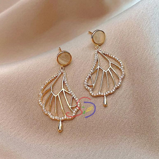 Crystal Shell Earrings