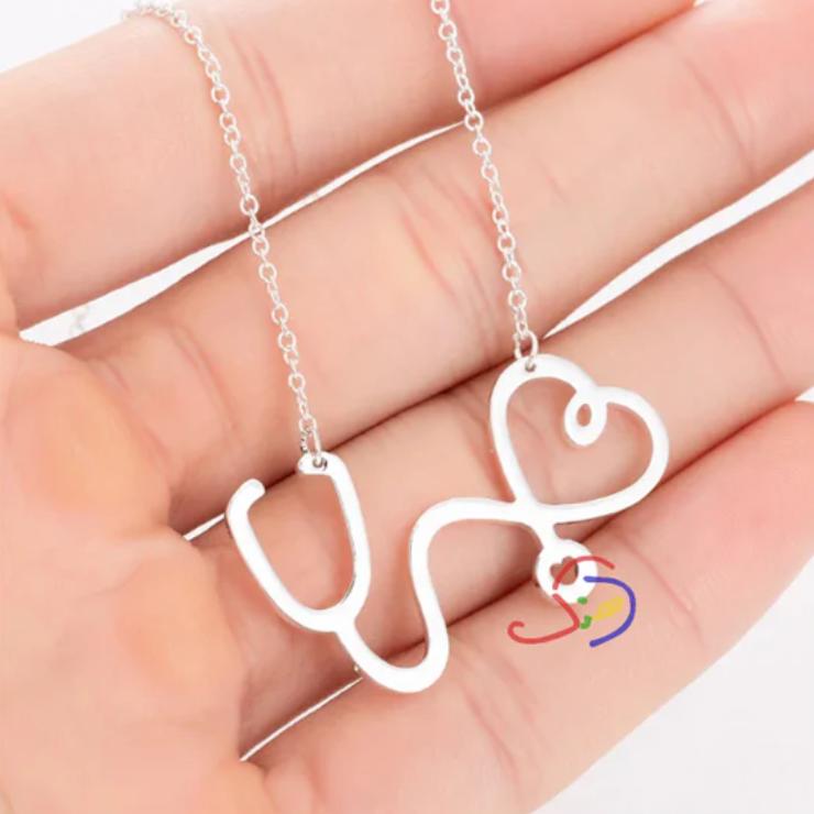 Hearty Stethoscope Pendant