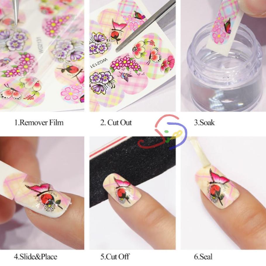 Water Decal Nail Art Stickers