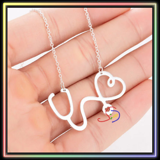 Hearty Stethoscope Pendant