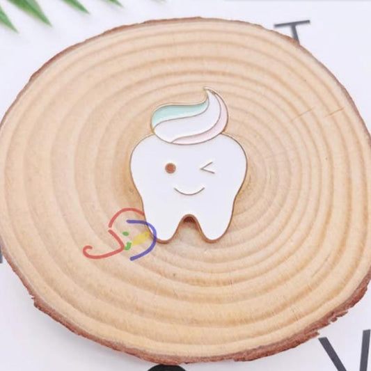 Smiling Tooth Brooch Pin