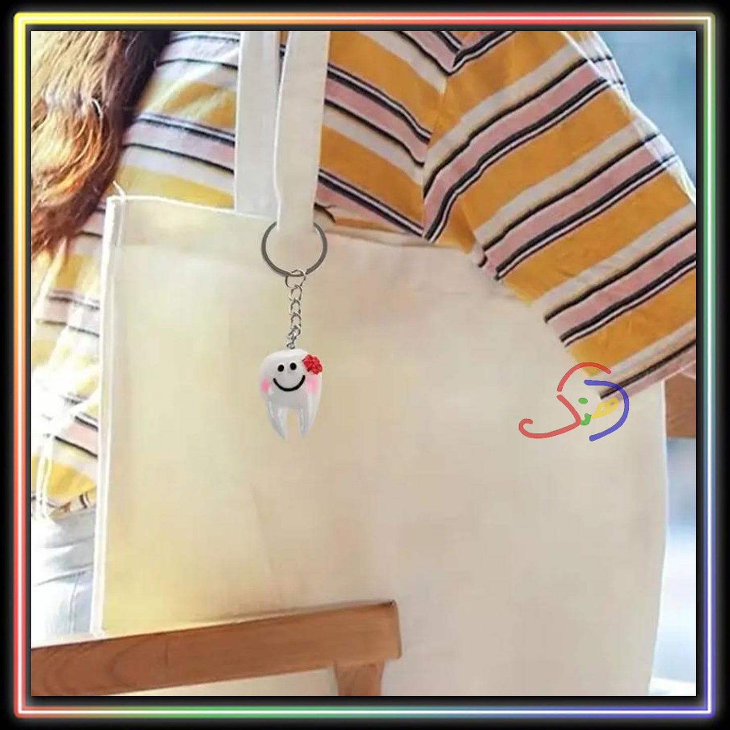 Smiling Tooth Keychain