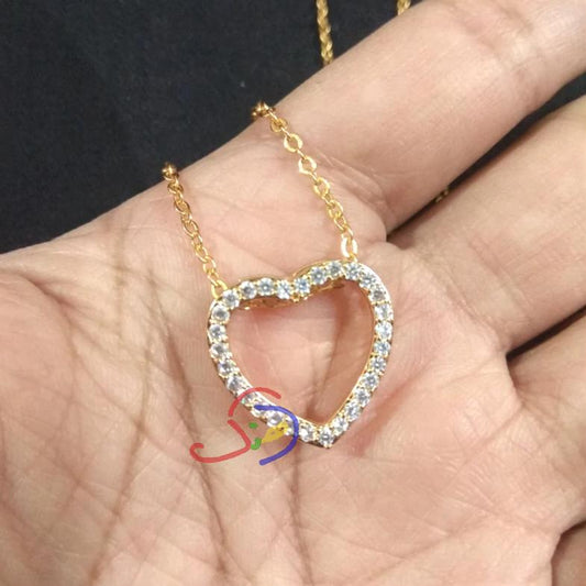 Studded Heart Chain