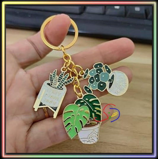 Succulent Keychain