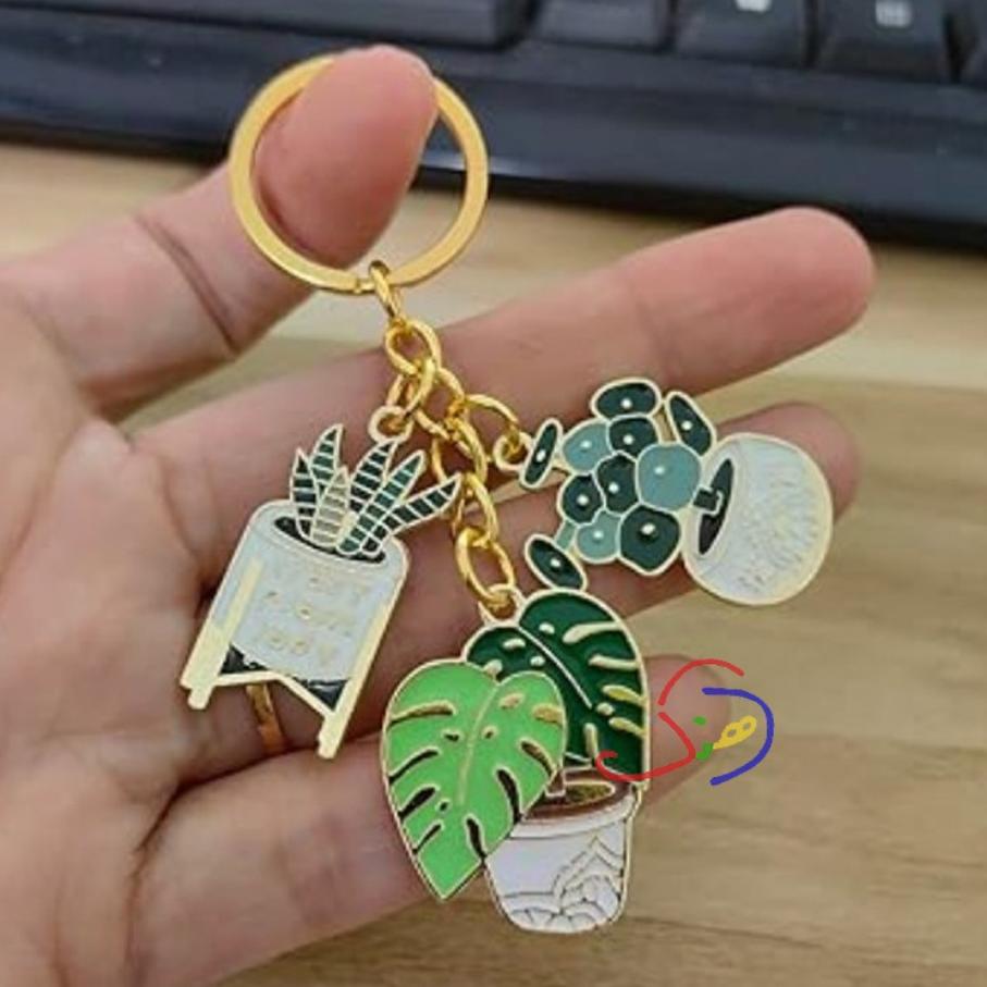 Succulent Keychain