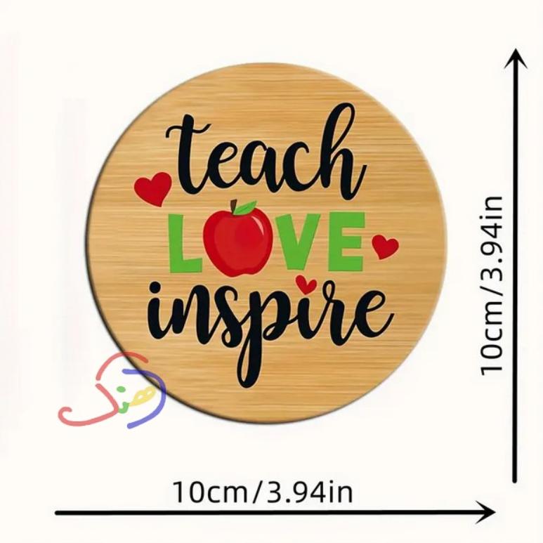 Wooden Coaster - Teacher