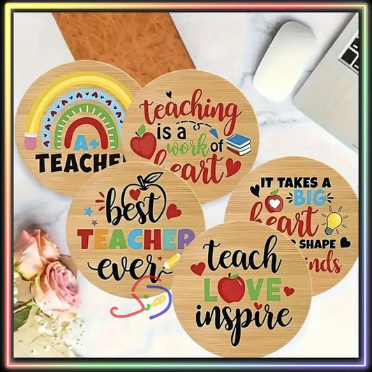 Wooden Coaster - Teacher