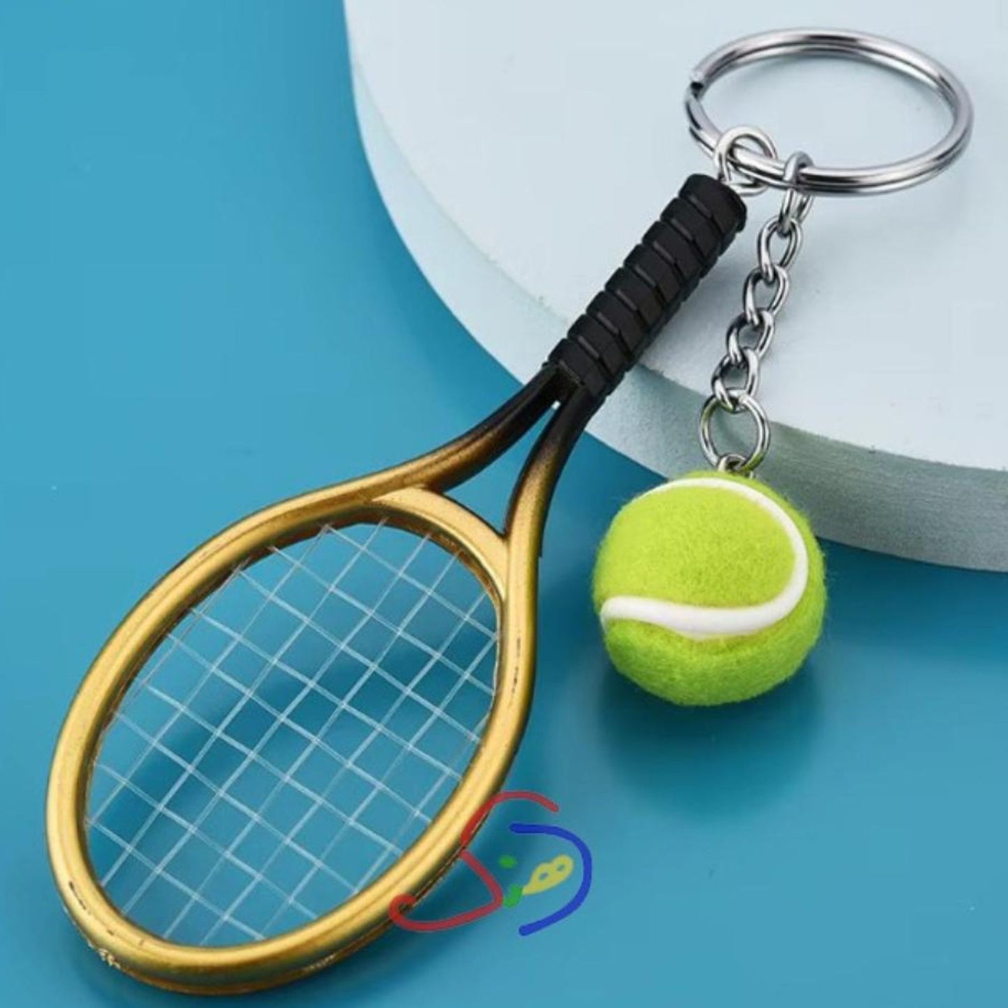 Tennis Keychain