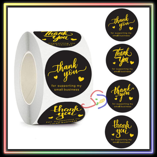 Calligraphic Thank You Stickers